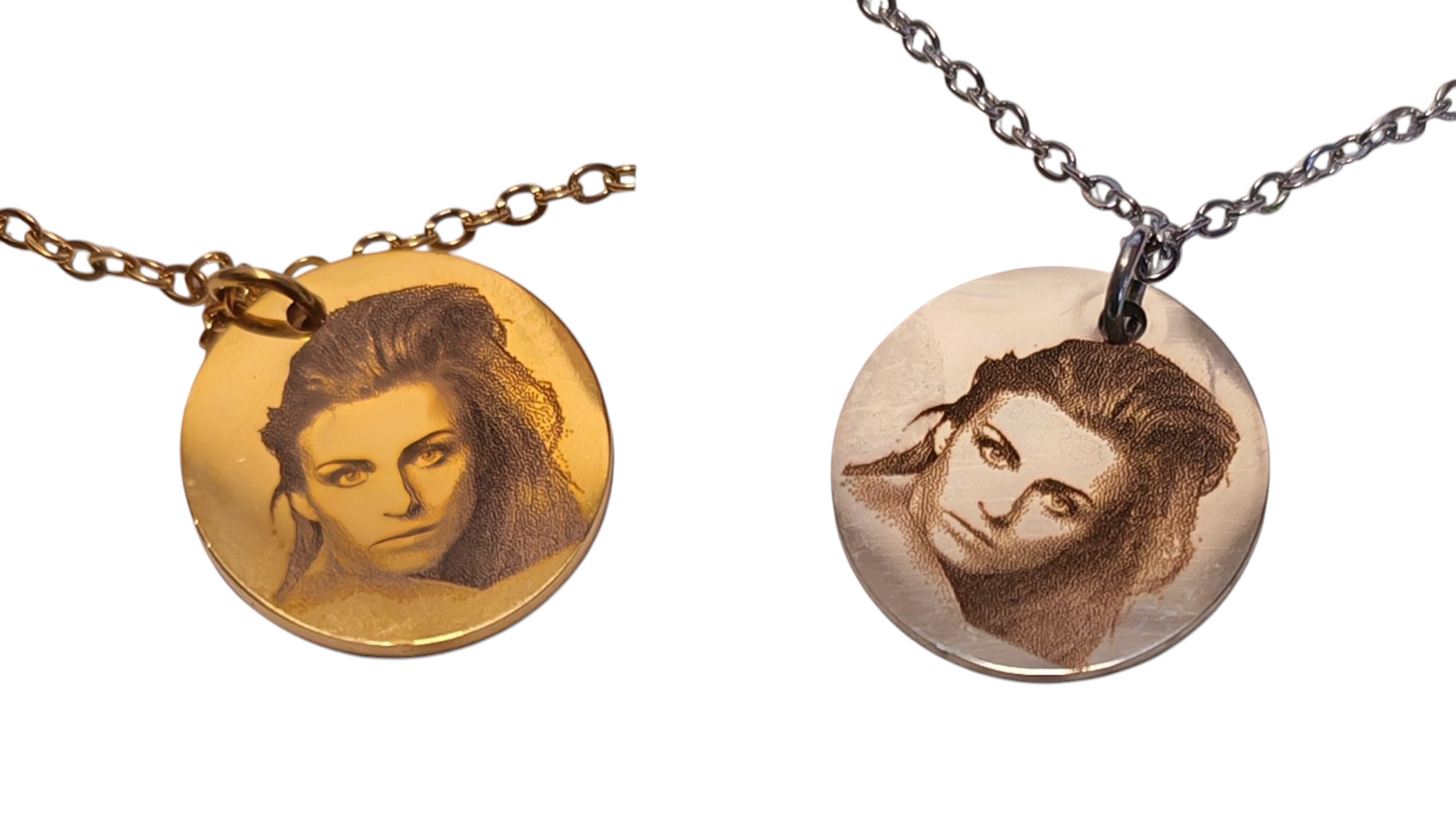 45-50 cm lange filigrane Edelstahlkette mit deiner Wunschgravur Foto oder Text