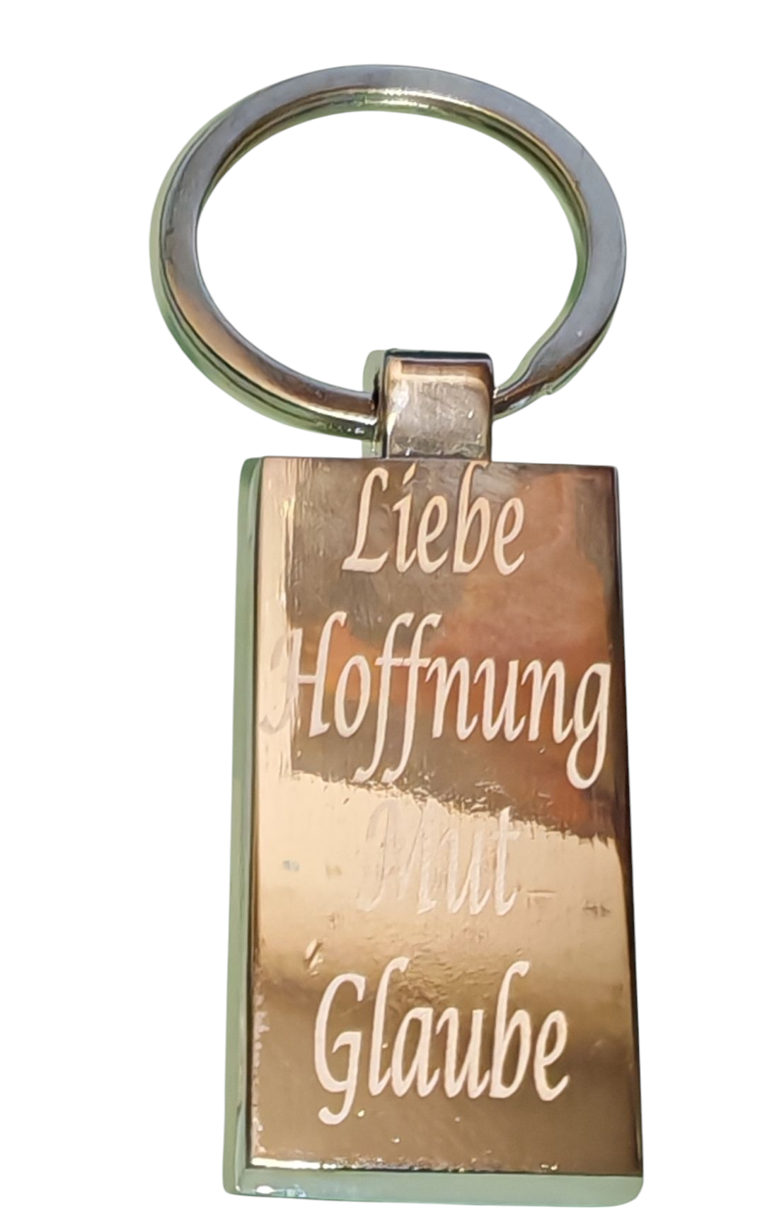 Schlüsselanhänger *Olive* edles Olivenholz und Edelstahl mit persönlicher Gravur