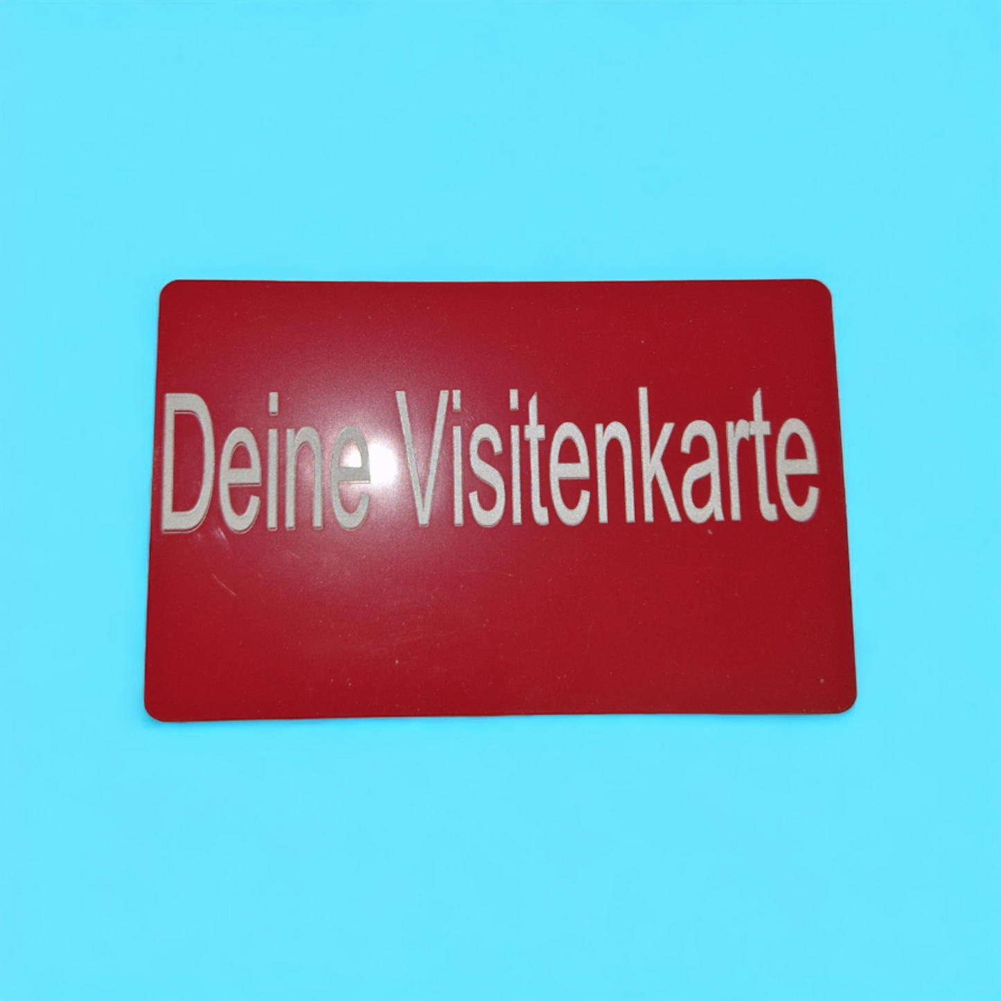 20 Stück Metallvisitenkarten nach Ihren Wünschen gestaltet