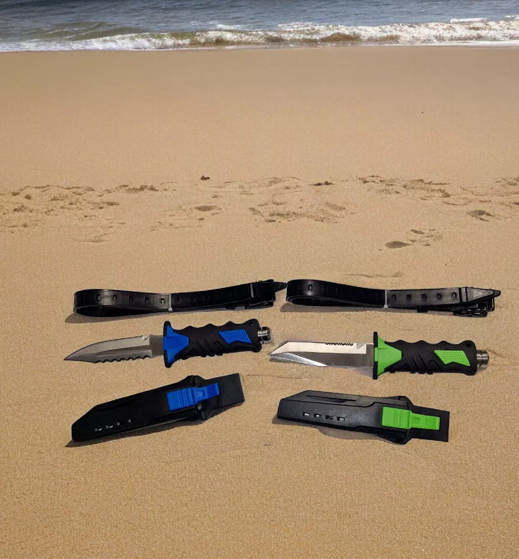 Tauchermesser mit Wadengurte