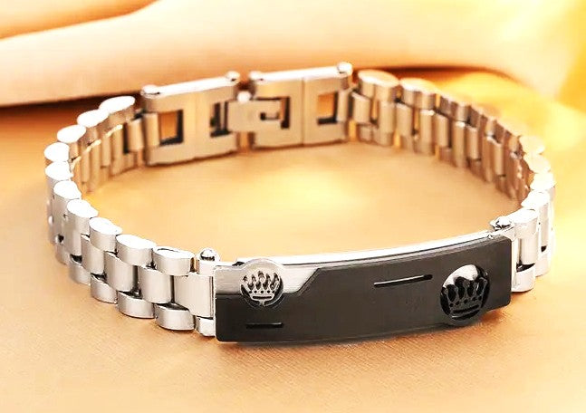 Queen & King Edelstahlarmband ca 20,5 cm