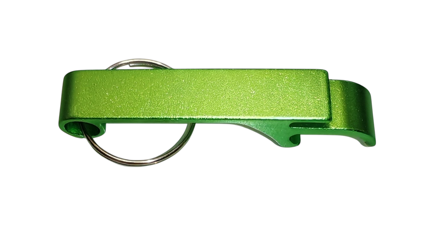Personalisierter Flaschenöffner Schlüsselanhänger – Aluminium mit Gravur, Schlüsselring in verschiedenen Farben, Geschenk für Männer+ Frauen