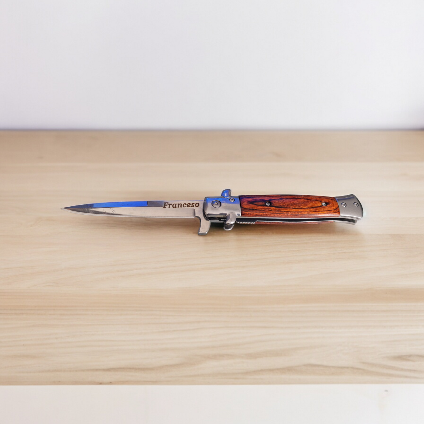 Taschenmesser *Rosewood*Gesamtlänge ca 22cm*Schnellöffnend*Jagd und Angelmesser*