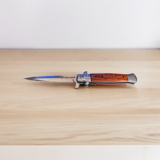 Taschenmesser *Rosewood*Gesamtlänge ca 22cm*Schnellöffnend*Jagd und Angelmesser*