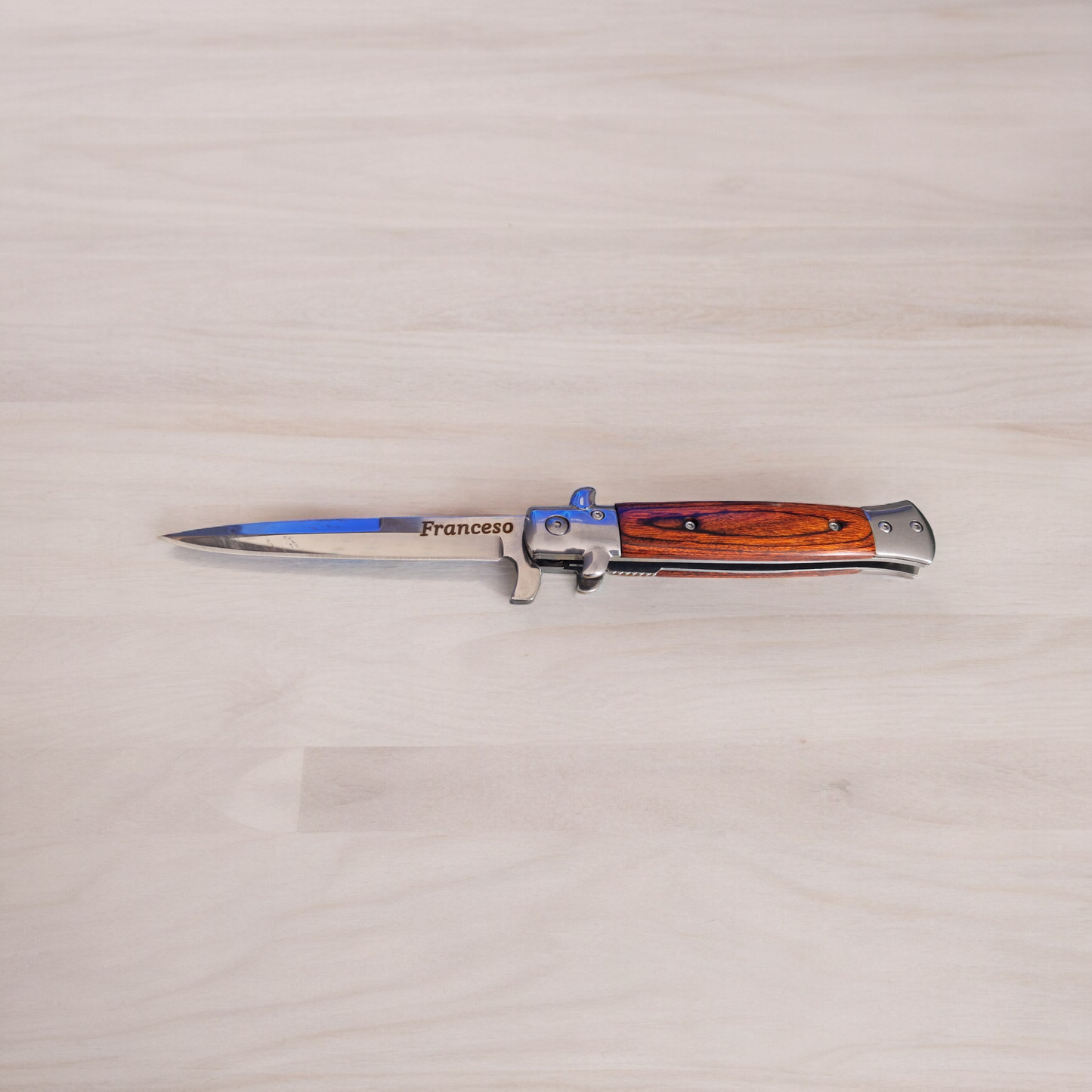 Taschenmesser *Rosewood*Gesamtlänge ca 22cm*Schnellöffnend*Jagd und Angelmesser*